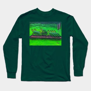 Turtles on a Log Long Sleeve T-Shirt